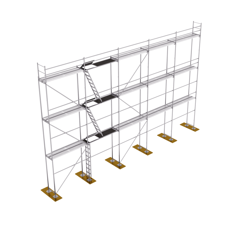 Kompletne rusztowanie stalowe plettac