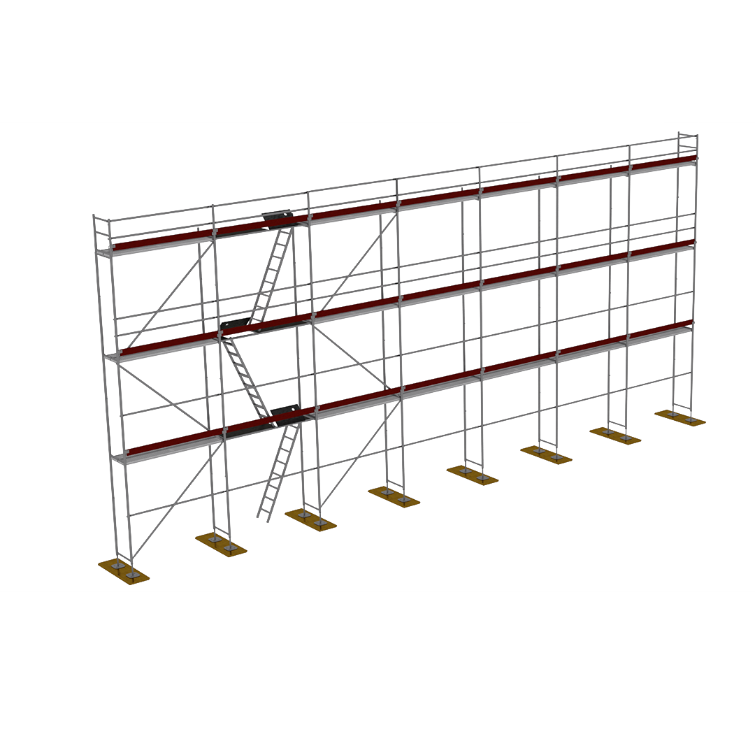 Rusztowanie stal + P70 170m2
