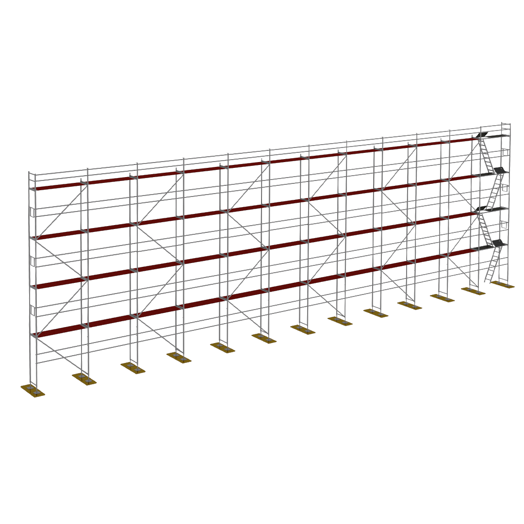 Rusztowanie drewno Plettac P70 300m2