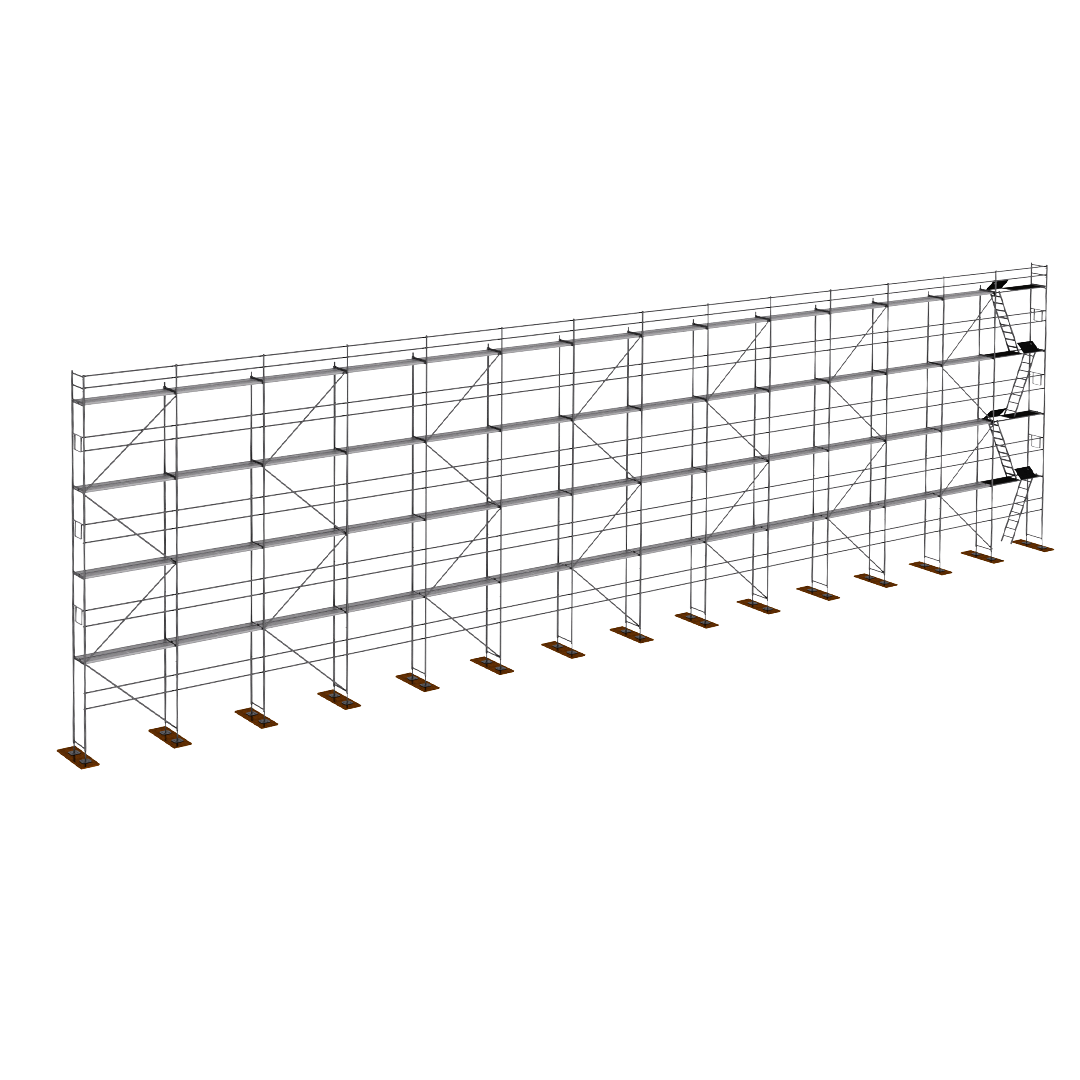 Rusztowanie stal Plettac P70  350m2