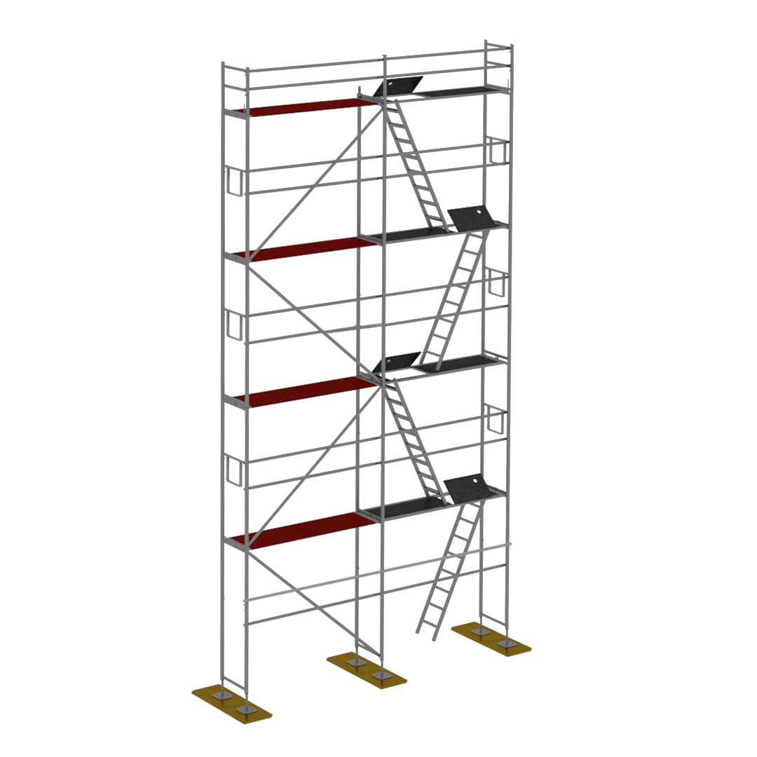 Rusztowanie drewno Plettac P70 60m2