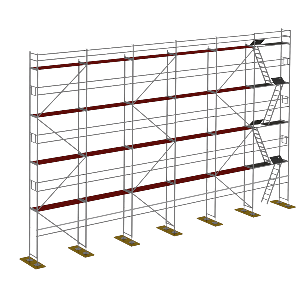 Rusztowanie drewno Plettac P70 180m2