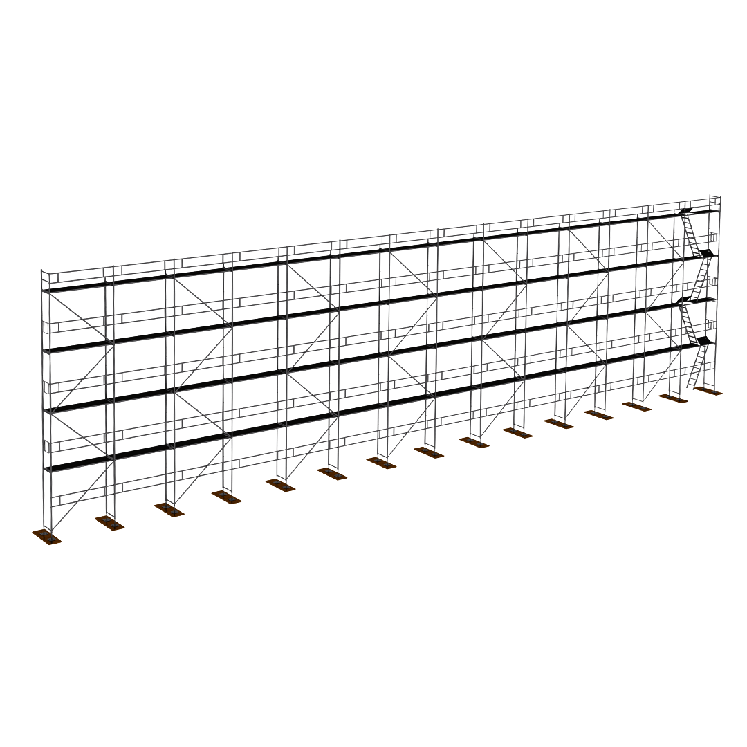 Rusztowanie aluminiowe Plettac P70 360m2