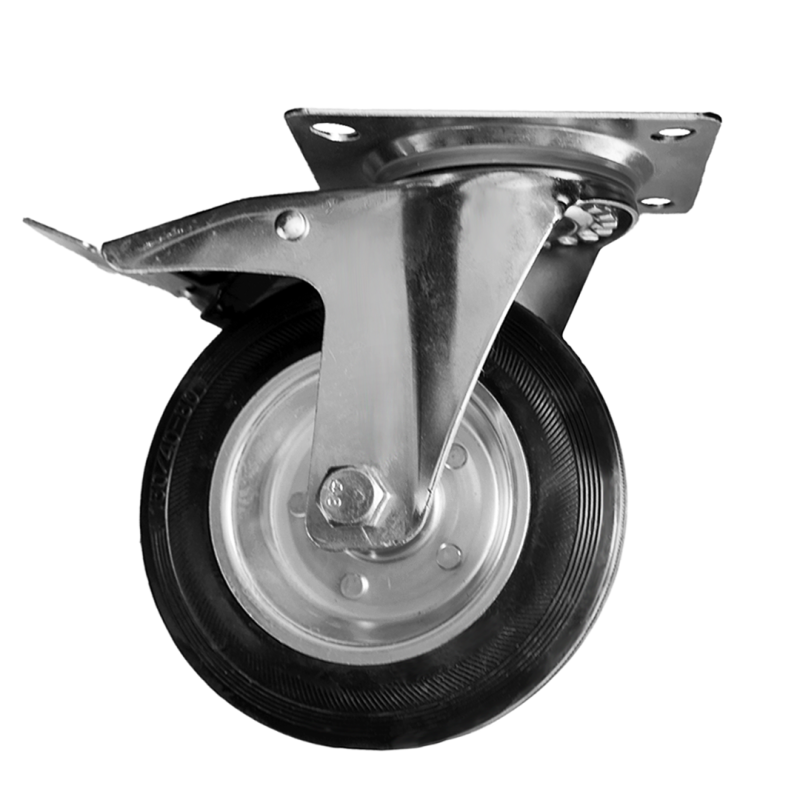 Kółko do rusztowania warszawskiego z hamulcem