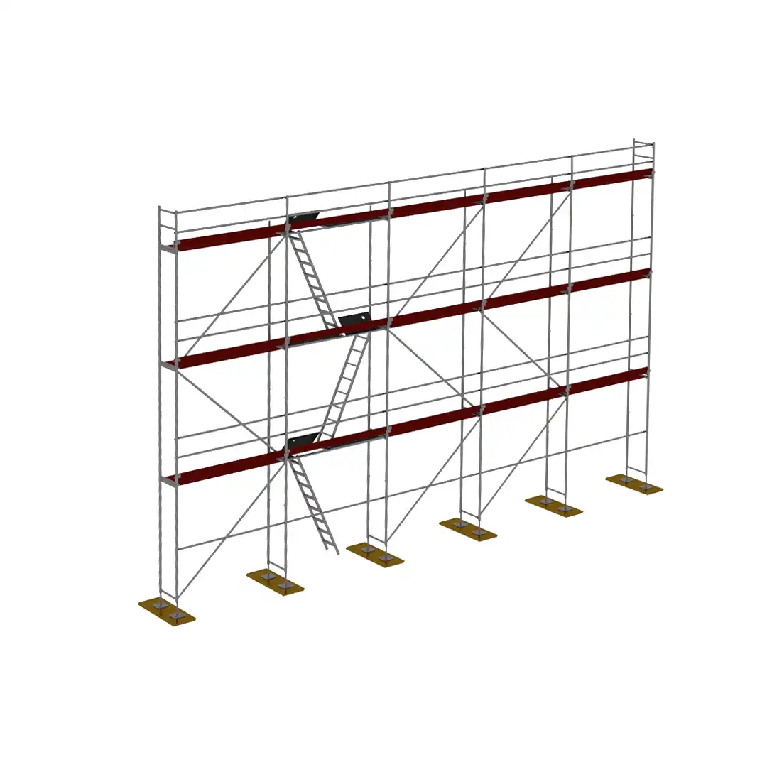 Rusztowanie drewno + P70 120m2