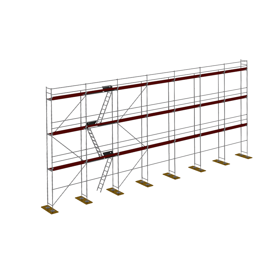 Rusztowanie drewno P70 170m2