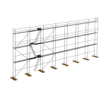 Rusztowanie elewacyjne stal P70 170m2 (id: 586)