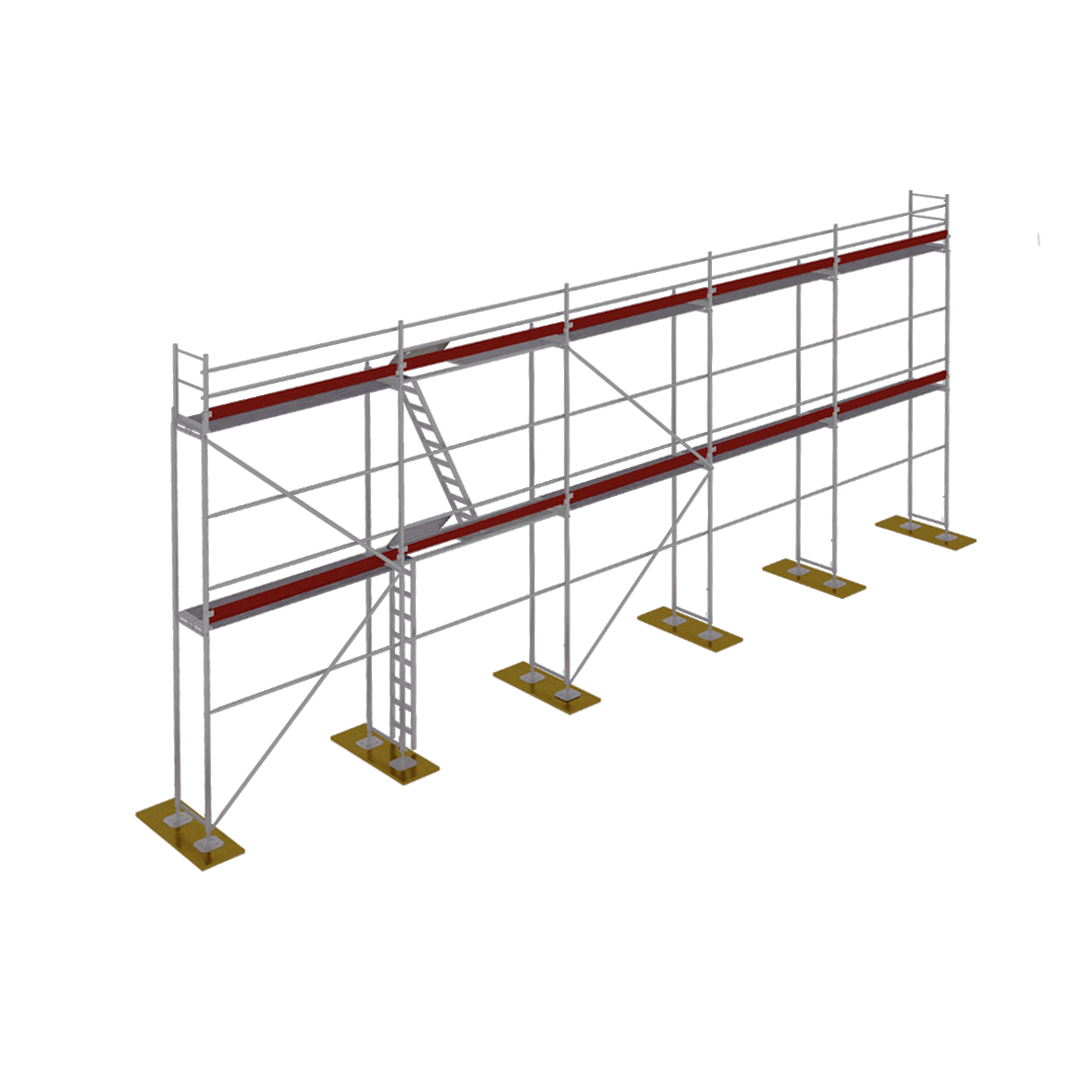 Rusztowanie stal + P70 80m2