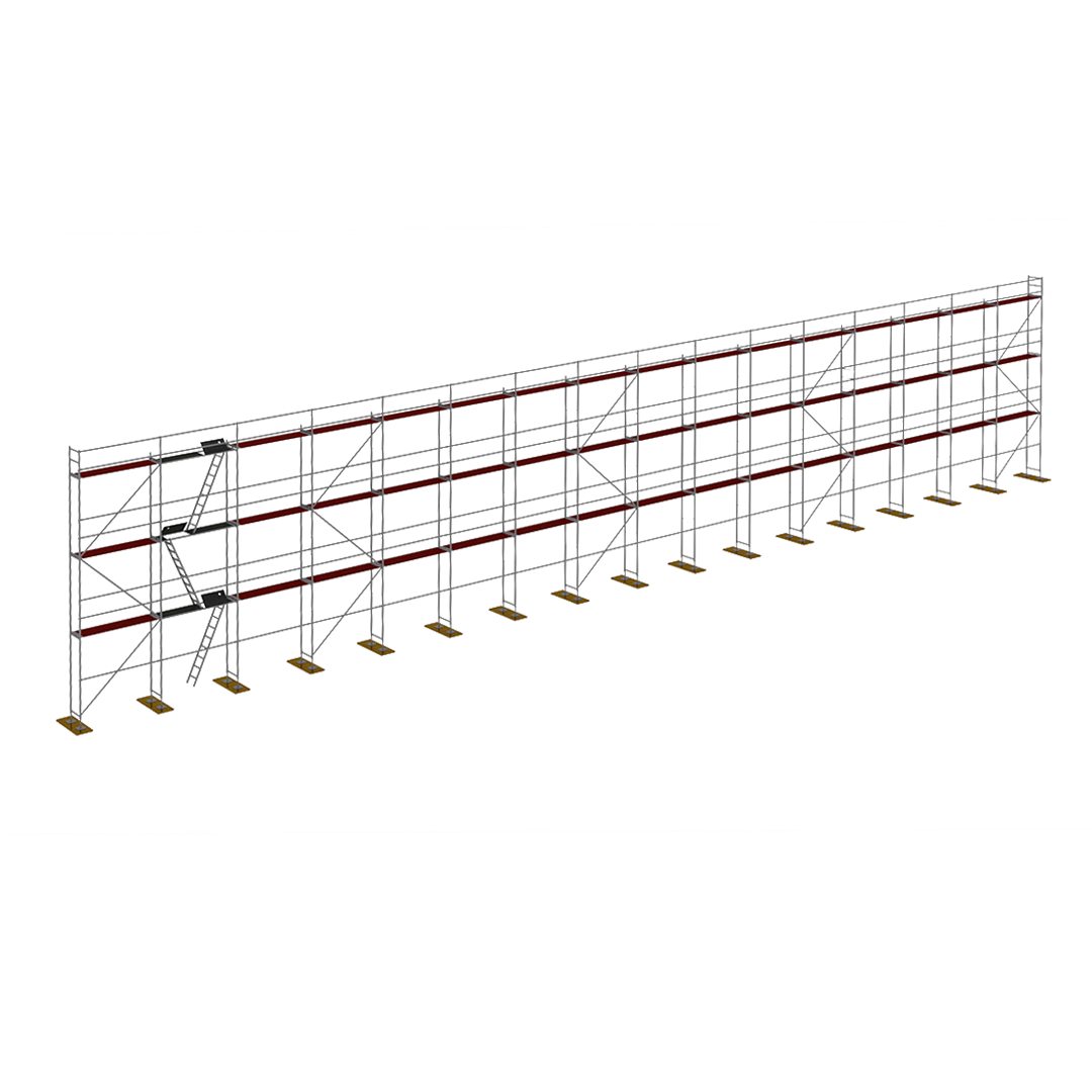 Rusztowanie drewno Plettac P70 400m2