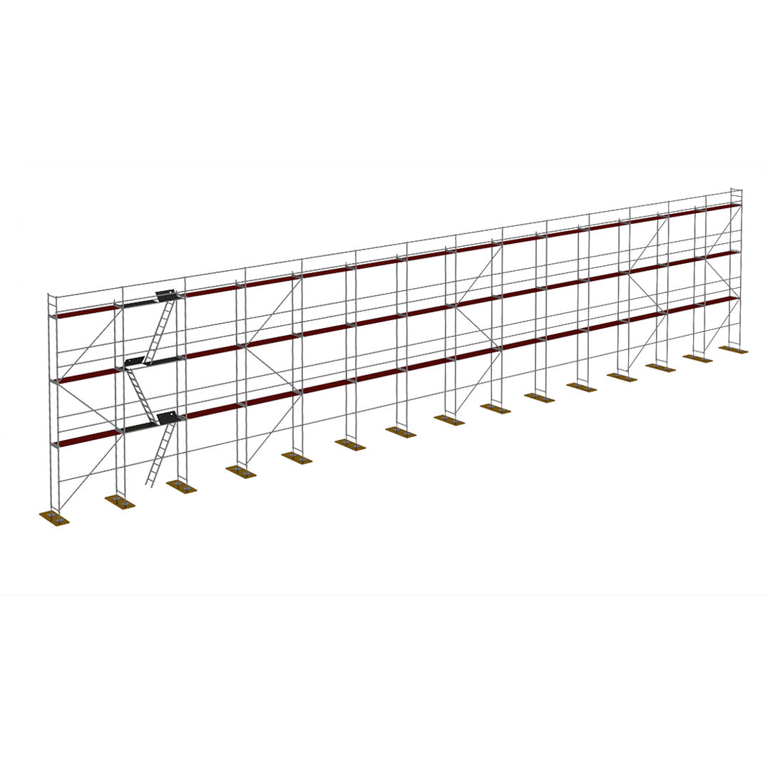 Rusztowanie drewno Plettac P70 350m2 Premium