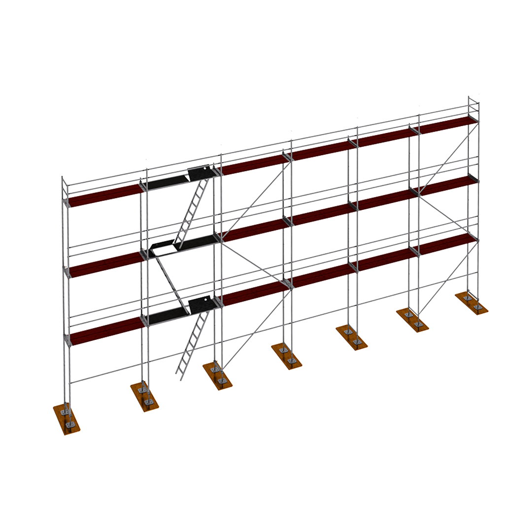 Rusztowanie drewno RUX R65 150m2
