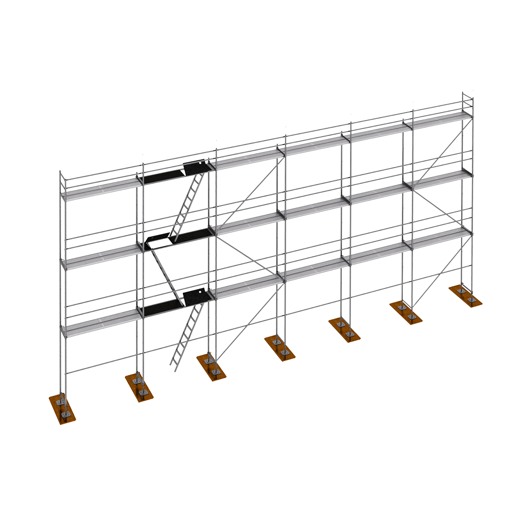 Rusztowanie stal RUX R65 150m2