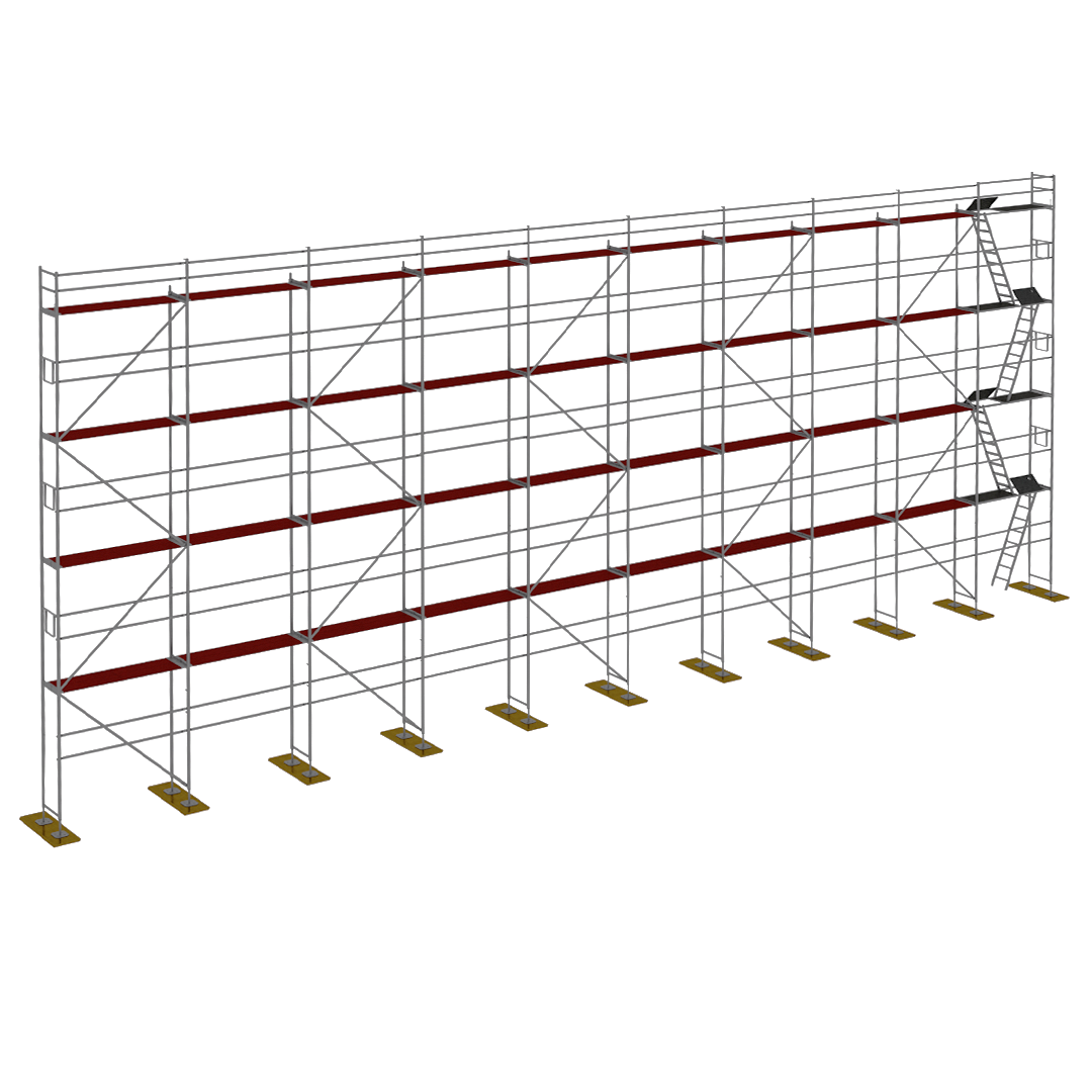 Rusztowanie drewno Plettac P70 300m2