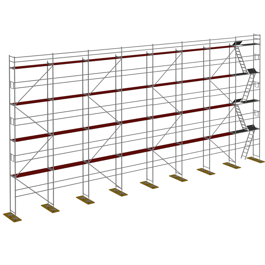 Rusztowanie drewno Plettac P70 240m2
