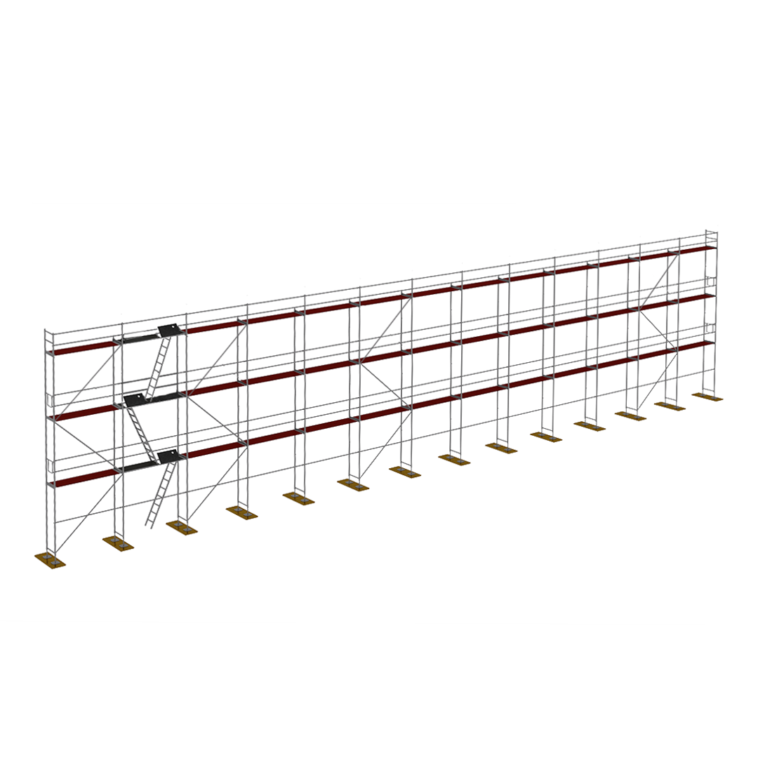 Rusztowanie drewno Plettac P70 330m2