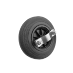 Koło ogrodzeń budowlanych czarne