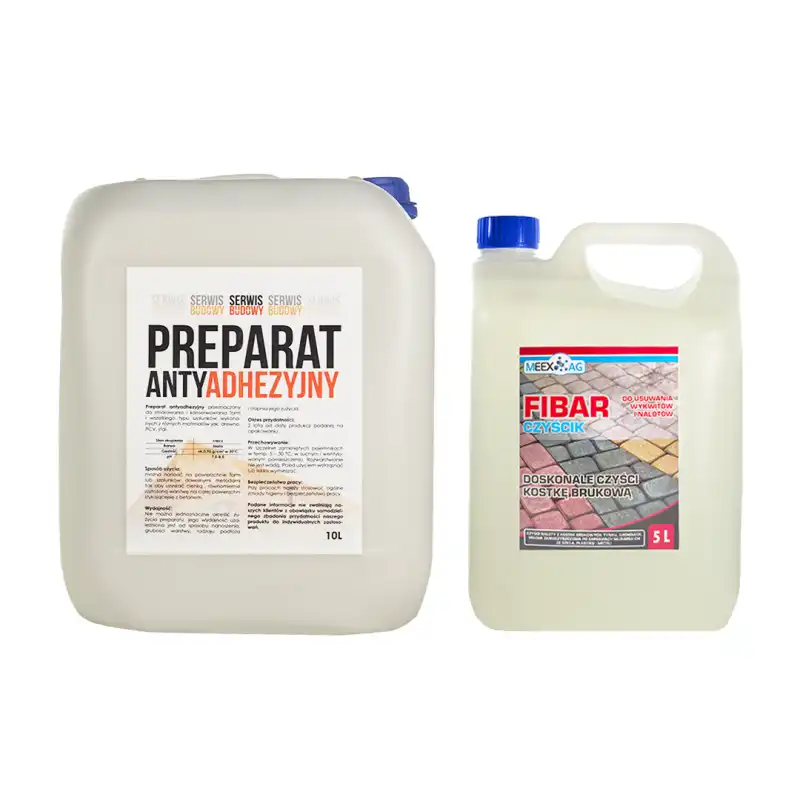 Płyn antyadhezyjny + Preparat czyszczący Fibar do szalunków